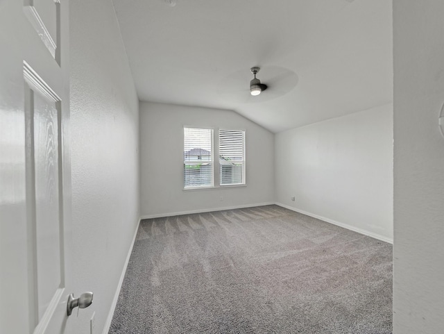 8705 Autumn Creek Trl, Fort Worth, TX 76134 - bonus room with lofted ceiling, carpet flooring, and ceiling fan