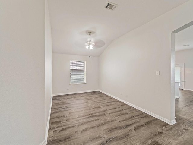8705 Autumn Creek Trl, Fort Worth, TX 76134 - empty room with wood finished floors and ceiling fan