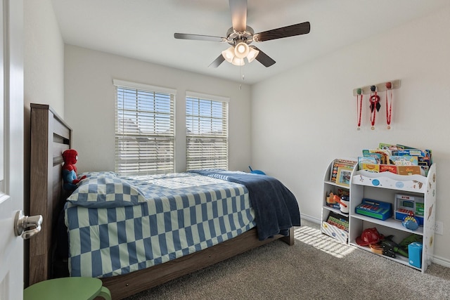 18137 Lakefront Ct, Forney, TX 75126 - carpeted bedroom with ceiling fan and baseboards