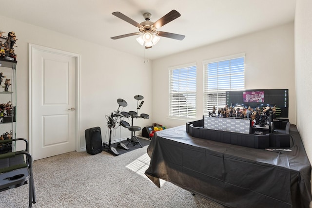 18137 Lakefront Ct, Forney, TX 75126 - carpeted bedroom with ceiling fan