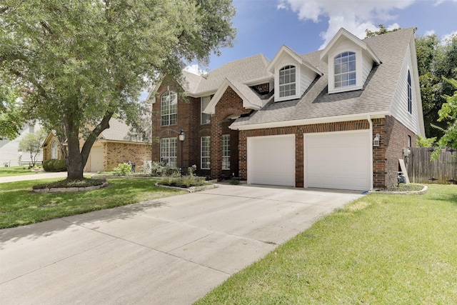 6111 Pinwood Cir, Arlington, TX 76001 - view of front facade with brick siding, driveway, and a shingled roof