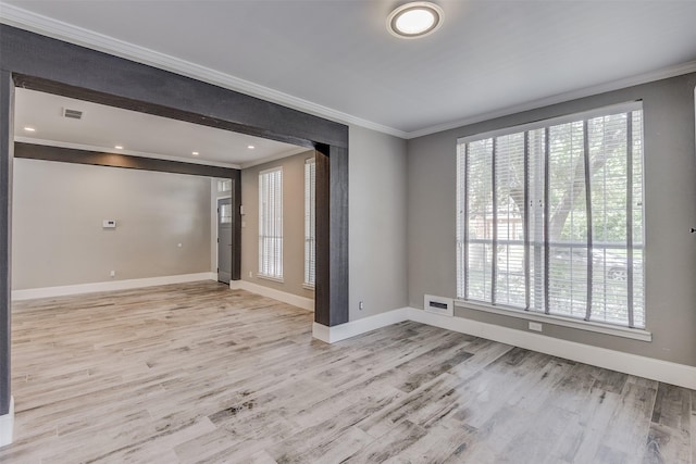 6111 Pinwood Cir, Arlington, TX 76001 - spare room with crown molding and wood finished floors