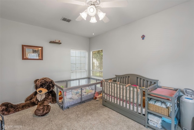 118 Otto Ln, Shreveport, LA 71105 - bedroom with carpet flooring and ceiling fan