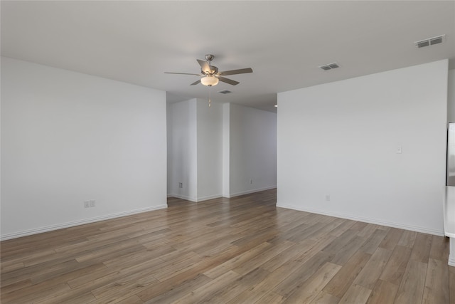 204 Post Oak St, Azle, TX 76020 - empty room featuring ceiling fan and light wood finished floors