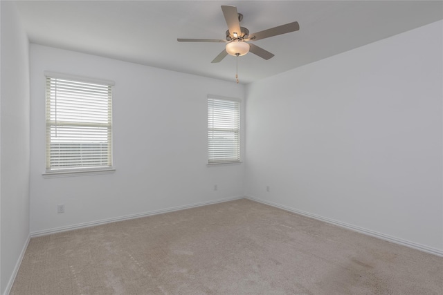 204 Post Oak St, Azle, TX 76020 - carpeted spare room with baseboards and ceiling fan