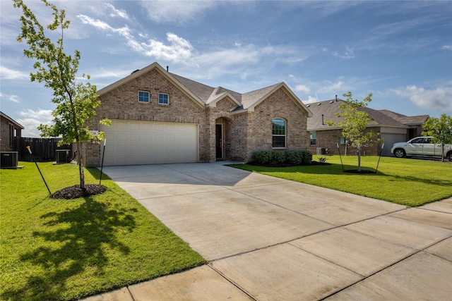 204 Post Oak St, Azle, TX 76020 - traditional-style home featuring brick siding, concrete driveway, an attached garage, and roof with shingles