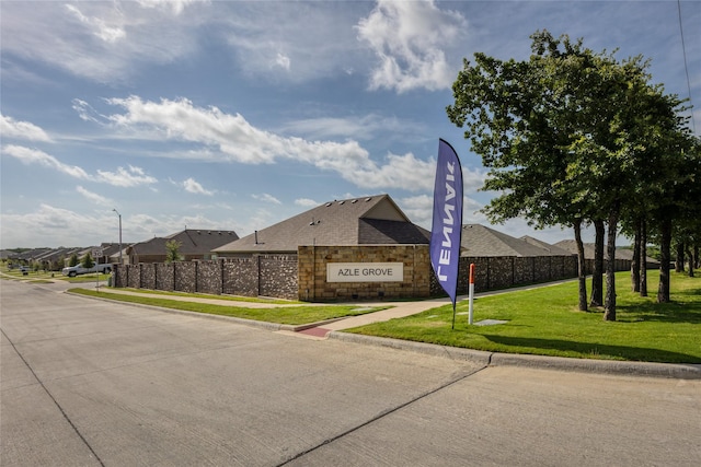 204 Post Oak St, Azle, TX 76020 - view of concrete road with curbs, sidewalks, and street lighting