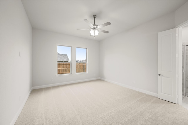 2297 High Plain Ln, Waxahachie, TX 75167 - empty room with a ceiling fan and light carpet