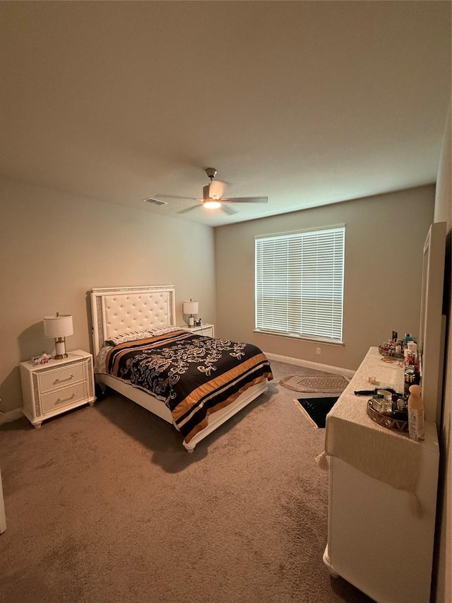 1124 El Sol Blvd, Sherman, TX 75090 - bedroom with dark colored carpet and a ceiling fan