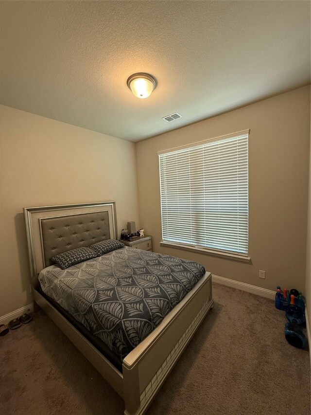 1124 El Sol Blvd, Sherman, TX 75090 - carpeted bedroom with baseboards and a textured ceiling