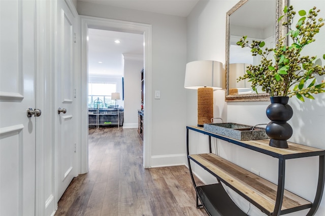 3303 Blackburn St Unit 308, Dallas, TX 75204 - hall with wood finished floors and recessed lighting