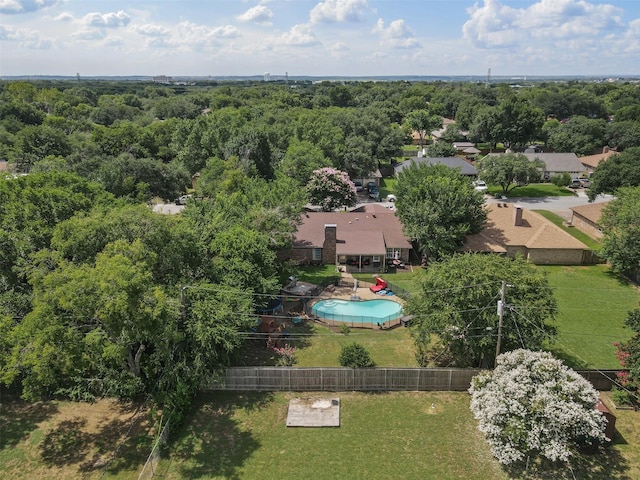 6737 Oliver Dr, North Richland Hills, TX 76180 - bird's eye view of a pool