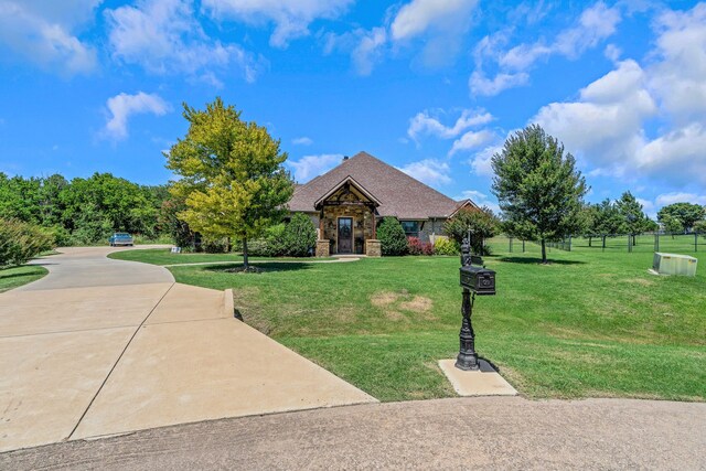 210 Walker Ct N, Waxahachie, TX 75167 - view of front of home featuring stone siding