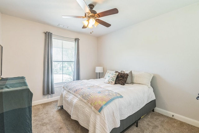 210 Walker Ct N, Waxahachie, TX 75167 - carpeted bedroom featuring baseboards and ceiling fan