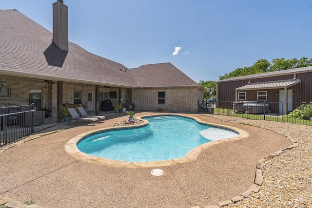 210 Walker Ct N, Waxahachie, TX 75167 - view of swimming pool featuring a patio area