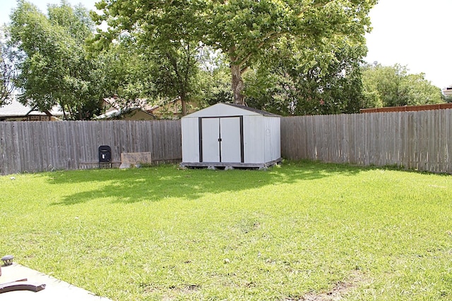 1125 Siebold Ct, Mesquite, TX 75150 - fenced backyard featuring a shed