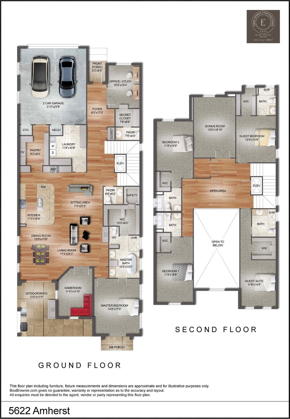 5622 W Amherst Ave, Dallas, TX 75209 - view of home floor plan