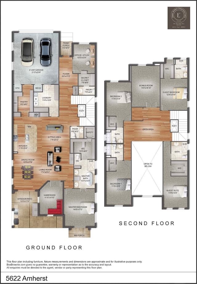 5622 W Amherst Ave, Dallas, TX 75209 - view of home floor plan