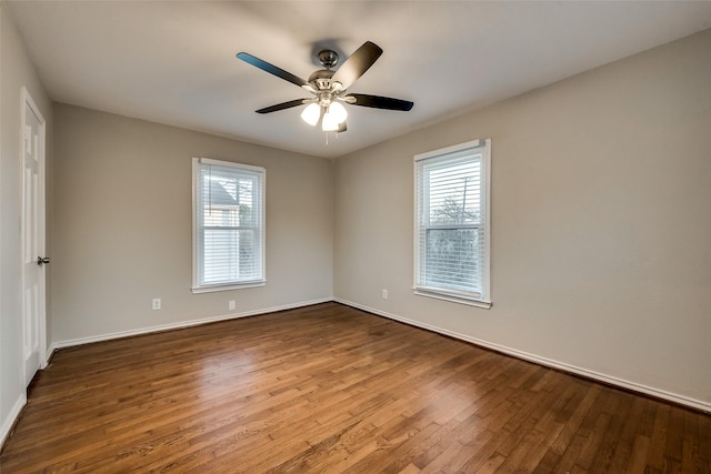 4053 Winfield Ave, Fort Worth, TX 76109 - unfurnished room with wood finished floors, healthy amount of natural light, and a ceiling fan