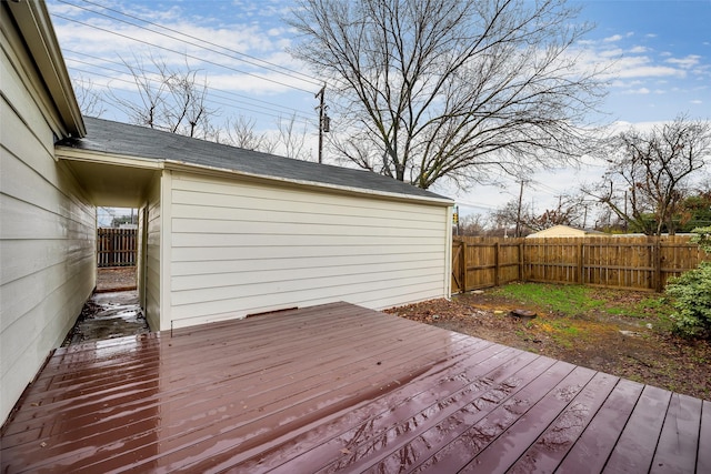 4053 Winfield Ave, Fort Worth, TX 76109 - wooden terrace with a fenced backyard
