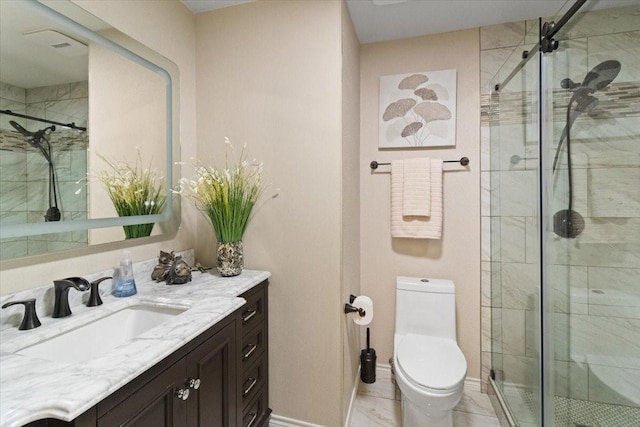 6321 Cobblestone Ln, Arlington, TX 76001 - full bathroom featuring vanity and a stall shower