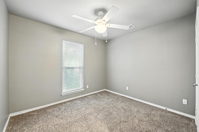 1208 Homestead St, Flower Mound, TX 75028 - unfurnished room with ceiling fan and carpet flooring