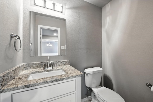 1208 Homestead St, Flower Mound, TX 75028 - half bath featuring toilet and vanity