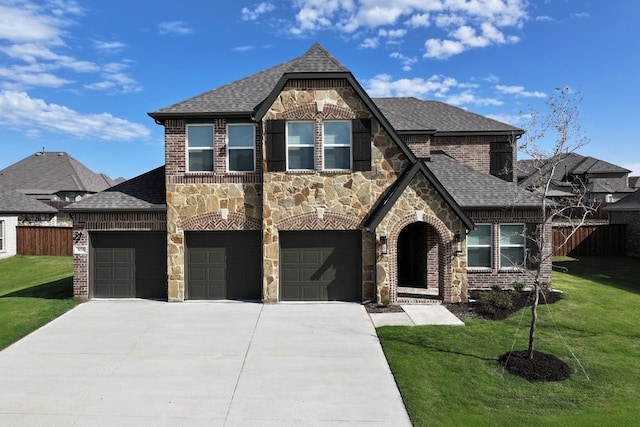 850 Blue Heron Dr, Forney, TX 75126 - view of front facade with stone siding and roof with shingles