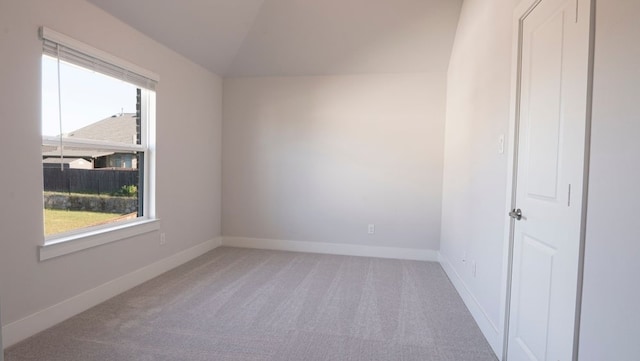 850 Blue Heron Dr, Forney, TX 75126 - unfurnished room featuring carpet floors and vaulted ceiling