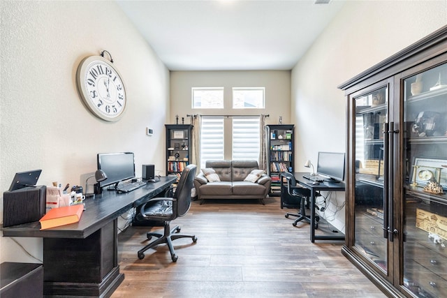 3604 Chapman Cir, Rowlett, TX 75089 - office with wood finished floors