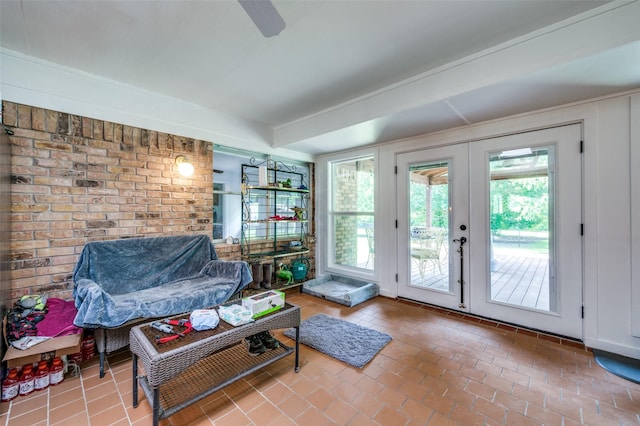 4645 Pecan Place Dr, Mckinney, TX 75071 - living area with french doors
