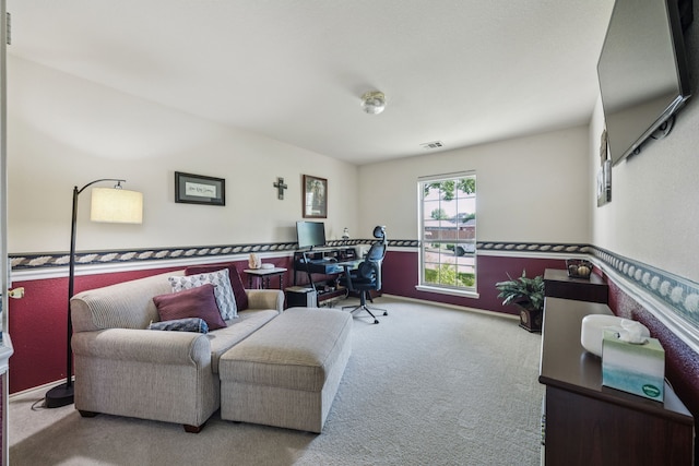 4003 Randall Ln, Carrollton, TX 75007 - home office with carpet floors and baseboards