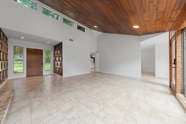 1705 Yorkshire Dr, Richardson, TX 75082 - unfurnished room featuring wooden ceiling and recessed lighting