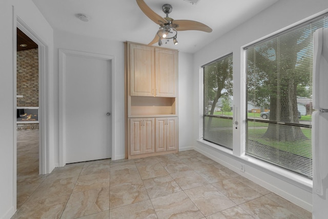 1705 Yorkshire Dr, Richardson, TX 75082 - unfurnished dining area with ceiling fan