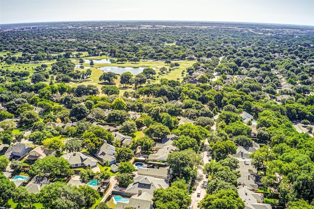 1705 Yorkshire Dr, Richardson, TX 75082 - aerial view of residential area with a nearby body of water and a pool