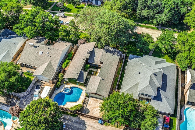 1705 Yorkshire Dr, Richardson, TX 75082 - drone / aerial view of a pool area