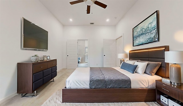 3418 Borger St, Dallas, TX 75212 - bedroom featuring recessed lighting and ceiling fan