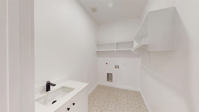 3418 Borger St, Dallas, TX 75212 - washroom featuring washer hookup and light flooring