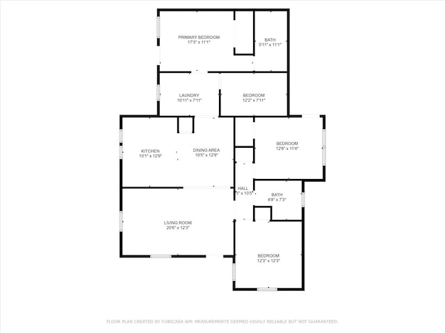 25 W Parnell St, Denison, TX 75020 - view of floor plan / room layout