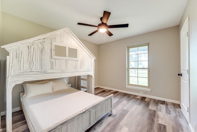 738 Campground Rd, Sherman, TX 75090 - bedroom featuring light wood-style floors and ceiling fan