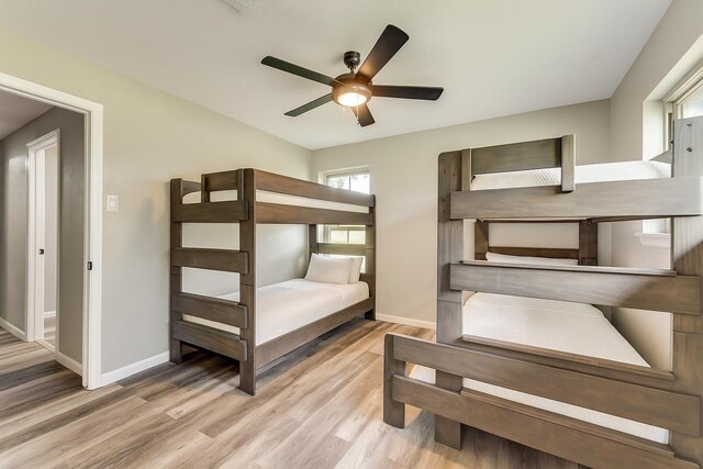 738 Campground Rd, Sherman, TX 75090 - bedroom with wood finished floors and ceiling fan