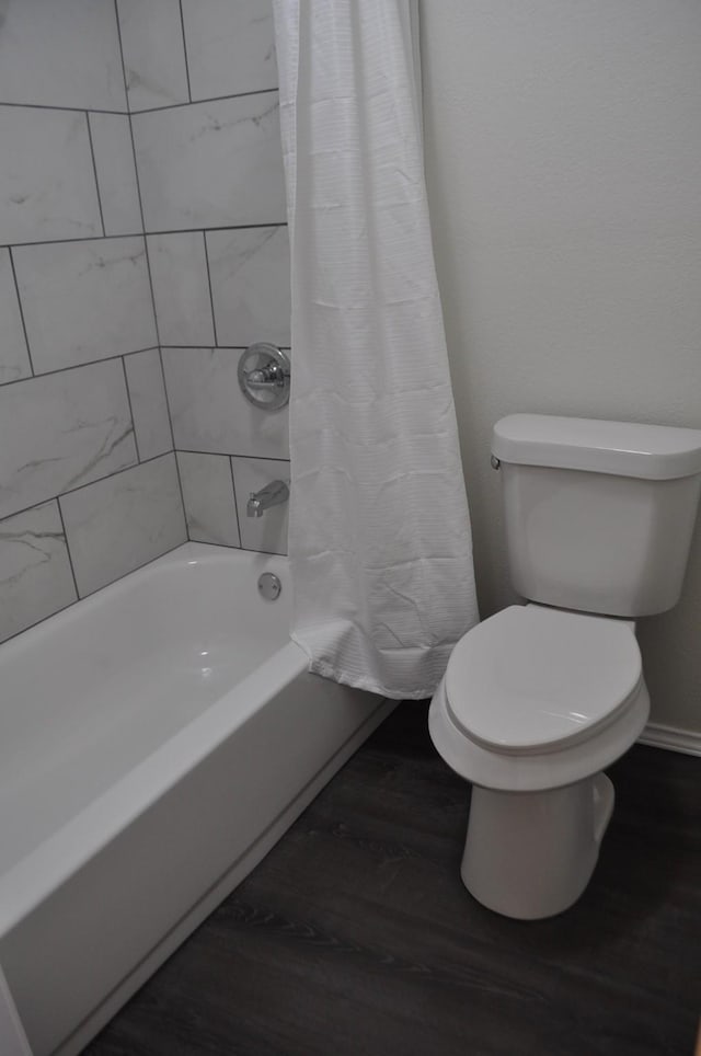 110 Myrtle Ave, Waxahachie, TX 75165 - full bathroom with wood finished floors and shower / bath combo