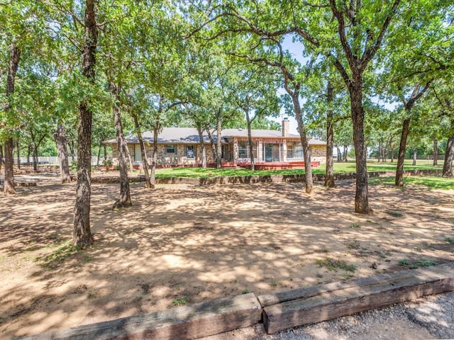 5403 Oakridge Rd, Joshua, TX 76058 - ranch-style house with a chimney
