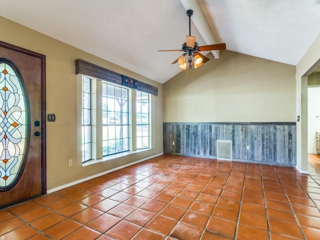 5403 Oakridge Rd, Joshua, TX 76058 - entrance foyer with a ceiling fan and tile patterned floors