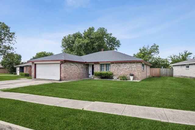 1502 Bette Dr, Mesquite, TX 75149 - single story home featuring a garage, brick siding, and driveway