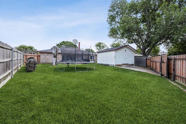 1502 Bette Dr, Mesquite, TX 75149 - fenced backyard featuring a trampoline