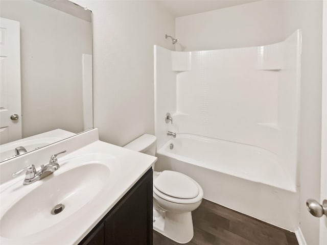 1409 Rivers Creek Ln, Little Elm, TX 75068 - full bath with wood finished floors, shower / washtub combination, and vanity