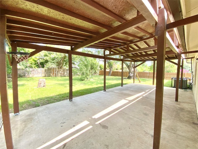 6509 Woodway Dr, Fort Worth, TX 76133 - fenced backyard with a patio