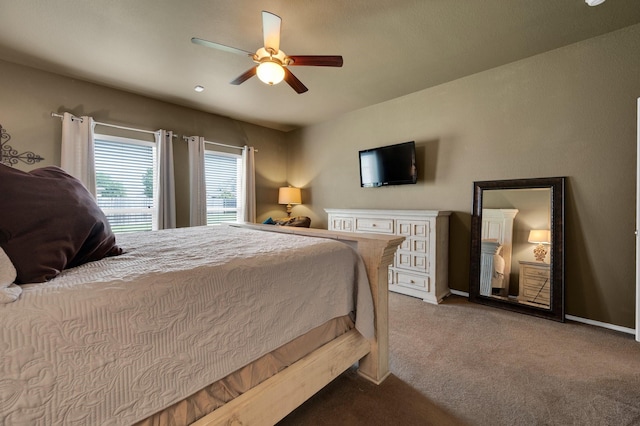 701 Champlain Ct, Midlothian, TX 76065 - bedroom with carpet floors and a ceiling fan