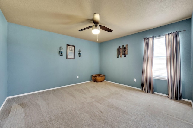 701 Champlain Ct, Midlothian, TX 76065 - carpeted spare room with ceiling fan and a textured ceiling